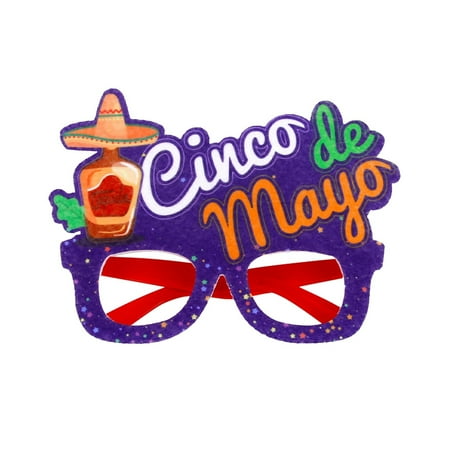 

JPGIF Hot Sales Carnival s Day Guitar Straw Hat Glasses Frame Creativity Glasses Frame Carnival s Day Party Accessories
