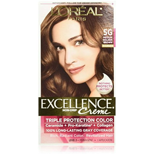 Exc H/C Gld Brn #5g R Size 1ct L'Oreal Excellence Creme Hair Color ...