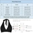 thumbnail image 4 of Gubotare Women's Push up Halter Bikini Top Swim Top Bra Hot Pink XXL, 4 of 5