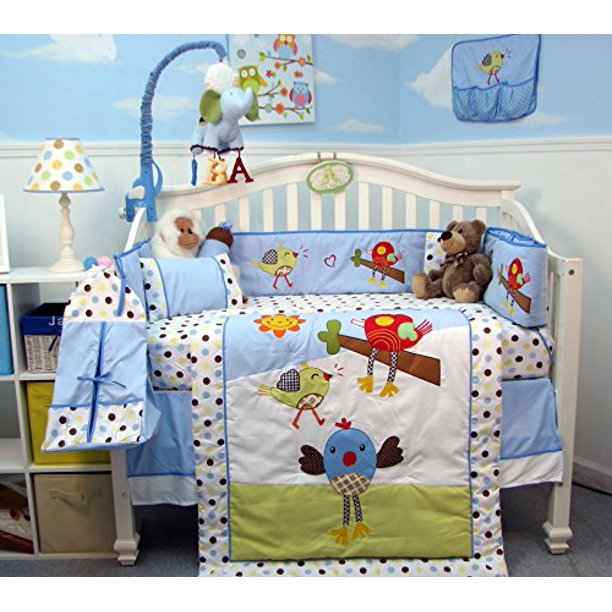 SoHo Chicken Little Party Baby Crib Nursery Bedding Set 14 pcs