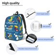 thumbnail image 4 of Naloa Dinosaur on the Beach Vacation Canvas Backpack for Men Women Rucksack Casual Travel Daypack College Tote Satchel Bookbag for Teens-Medium, 4 of 7