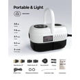 thumbnail image 3 of Steam Cleaner Handheld, 2500w High Pressure Steamer for Cleaning, 1100ml Water Tank, 6-level Adjustable, Fast Heating Handheld Steamer, Multipurpose, 3 of 8