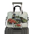 thumbnail image 2 of 16" Laptop Briefcase for Work Travel Laptop Shoulder Bag Carrying Handbag Laptop Case Old Train with Flowers, 2 of 8