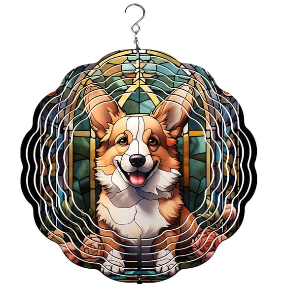 Corgi Wind Spinner, Garden Décor, Yard Décor, Porch Decor