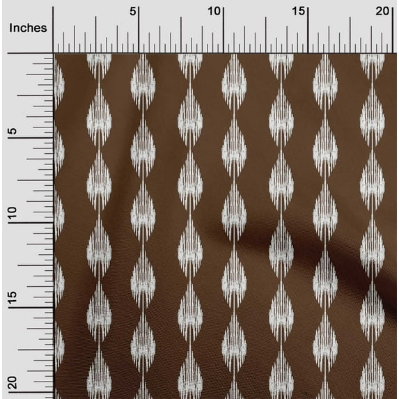 oneOone Cotton Flex Fabric Stripe Ikat Print Fabric BTY 40 Inch Wide