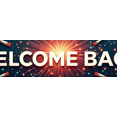 thumbnail image 4 of Welcome Back Theme Party Banner Heart Design Background Wedding Event Backdrop School Decorations Reunions Photo Props, 4 of 4
