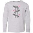 thumbnail image 3 of Inktastic Zebra Cute Safari Animal Long Sleeve Youth T-Shirt, 3 of 5