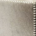 thumbnail image 2 of Jamie Young Co 16" Upholstered Traditional Leather Ottoman in Gray, 2 of 4