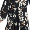 thumbnail image 4 of Coerni Girls Drop Waist Dresses Long Sleeve Zipper Kids Floral Print Dress Cute Ruffle A Line Skirts Casual Summer Layered, 4 of 9