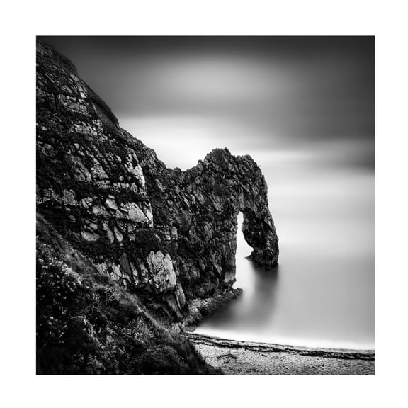 Canvas Wall Art - George Digalakis 'Jurasic Coast Impressions' Wall Art for Living Room, Bedroom, or Office Décor by Trademark Fine Art - 14 x 14 Inches