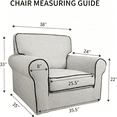 thumbnail image 6 of ARLAJO Super Stretch Chair Sofa Slipcover,Non Slip Soft Couch Sofa Cover,Washable Furniture Protector with Non Skid Foam and Elastic Bottom for Kids,Pets (Chair,Dark Gray), 6 of 7