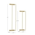 thumbnail image 3 of Brabson Wall-Mounted Metal Bathroom Towel Rack, Set of 2, Gold, 3 of 10