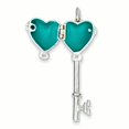 thumbnail image 3 of Sterling Silver Locket Key Pendant (42 X 15) Made In China qp1578, 3 of 4