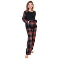 thumbnail image 3 of Angelina Christmas 2-Piece Set Matching Family Flannel Kangaroo Pocket Raglan Shirt with Pajama Pants, 3 of 6
