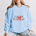 thumbnail image 3 of Coquette Ship Anchor - Women's Lightweight Garment Dyed Sweatshirt, 3 of 10