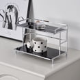 thumbnail image 3 of White Iron Compact Storage Rack: Space-Saving Organizer for Kitchen, Bathroom, Bedroom & Office – Ideal for Cups, Cosmetics, Toiletries, Makeup, and Small Items – Durable Desktop Shelving Solution, 3 of 5