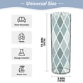thumbnail image 2 of Clear Flower Vase Centerpieces Plastic Cylindrical Vases Home Wedding Decor 4"x12" Bluish White Block, 2 of 6