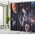 thumbnail image 5 of Ambesonne Nebula Shower Curtain, Planets Galaxies, 69"Wx84"L, Multicolor, 5 of 5