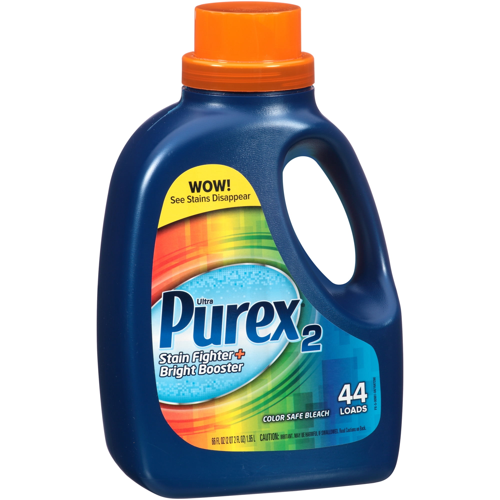 Purex2 Liquid Laundry Color Safe Bleach, Stain Fighter and Bright Booster, 66 Ounce, 44 Loads