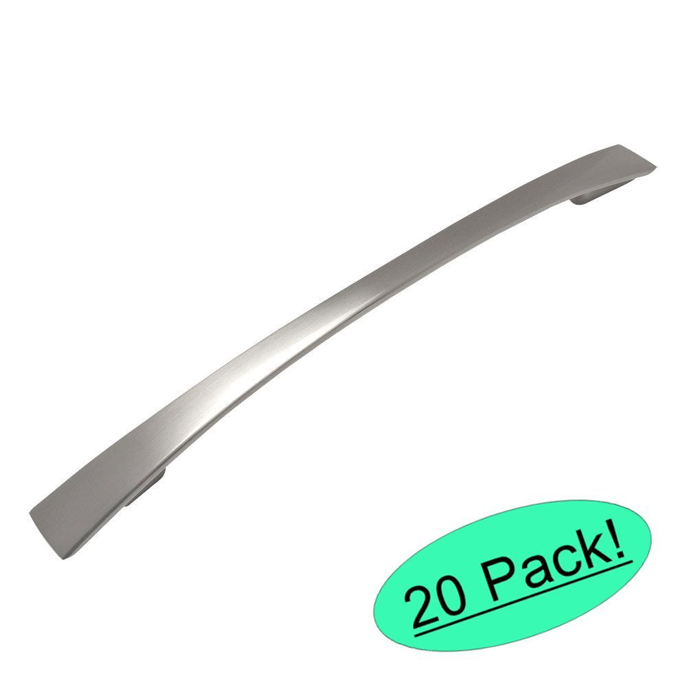 *10 Pack* Cosmas Cabinet Hardware Brushed Satin Nickel Arch Pulls #3200-160SN