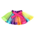 thumbnail image 4 of IROINNID Comfort Waist Mini Skirts For Women Rainbow 3 Layered Adult Tutu Dancing Tutu Skirt Print Skirt, 4 of 7