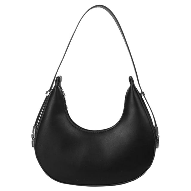 Bolso de hombro para mujer, tipo bandolera, tipo media luna, para compras.