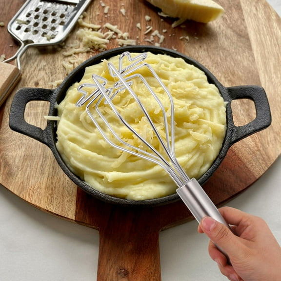 HOMEMAXS 2 Pcs Stainless Steel Masher Baby Food Masher Potato Ricer Avocado And Potato Masher Potato Smasher Tool For Avocado Potatoes Beans Meat Vegetable