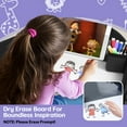 thumbnail image 6 of Kids Travel Tray, Play Tray For Kids Car Seat, Toddler Road Trip Essentials, Drawing Lap Tray With Storage Space for Airplane, Multifunctional Activity Tray Road Trip Must Haves For Kids (Black), 6 of 8