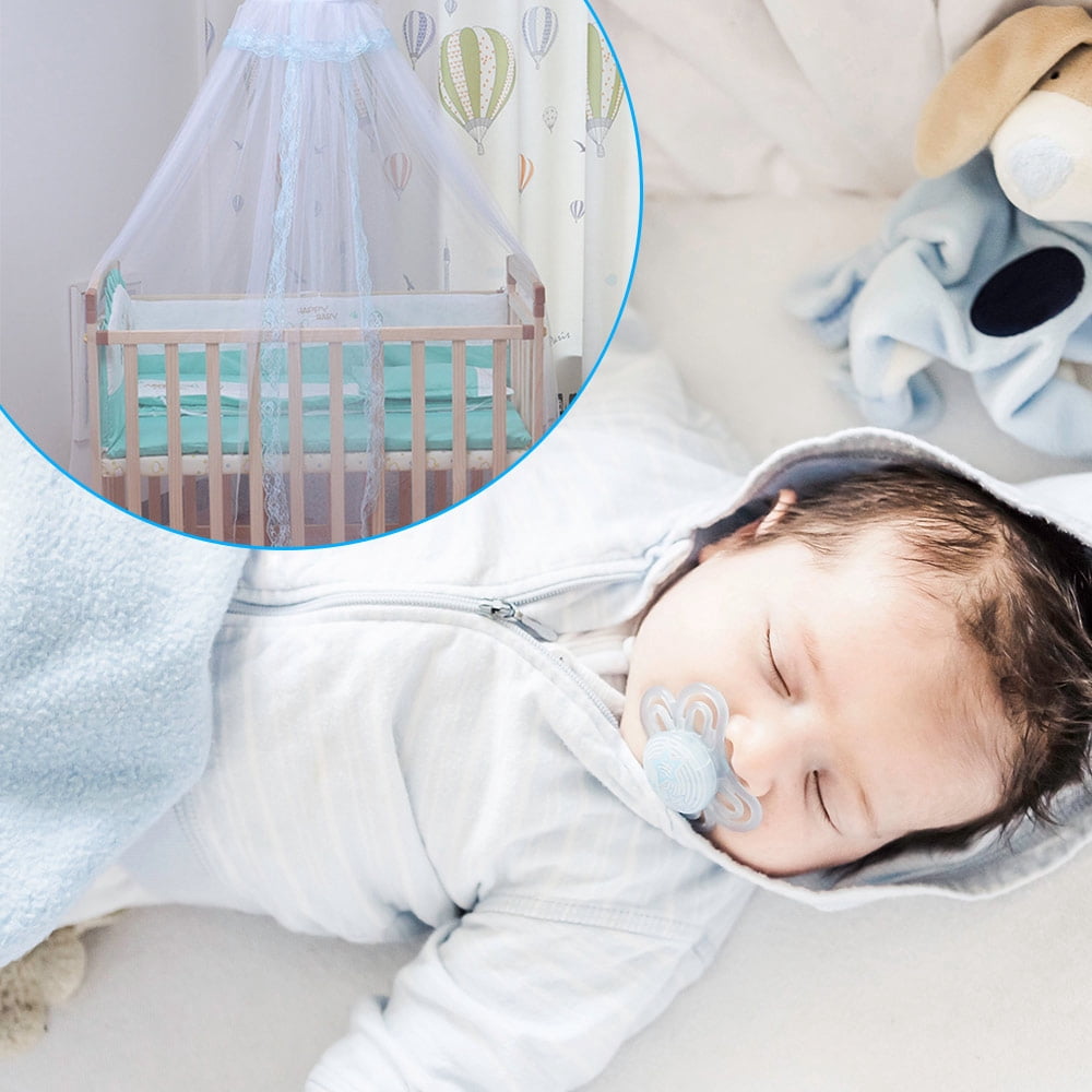 Tssuoun Universal Crib Mosquito Net Children Baby Mosquito Net Dome Foldable Mosquito Cover