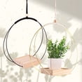 thumbnail image 4 of Wweixi Home Essential Boho Macrame Plant Hanger Easy To Install Gift Choice Hanging electroplated gold, 4 of 6