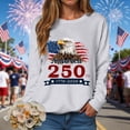 thumbnail image 2 of Leey-World 4th of July Shirts for Women America Printed Tshirt Patriotic Vintage USA Tee Tops 4th Of July Shirts for Women(Light Gray,M), 2 of 9