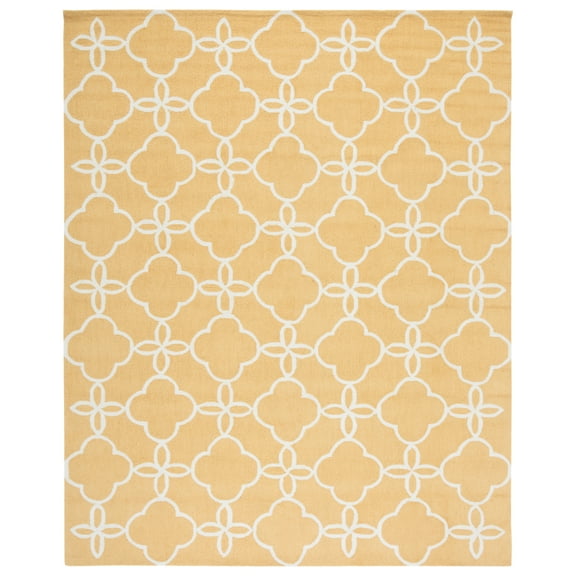 SAFAVIEH Four Seasons Vaska Geometric Area Rug, Gold/Ivory, 8' x 10'
