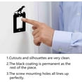 thumbnail image 5 of 1 Set Black Single Gang Light Switch Plate 2.7 × 6.4" Iron Light Switch Cover Plate Single Rocker Switch Plate Single Switch Wall Plate for Light Switches Smart Switch- Dinosaur, 5 of 7