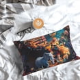 thumbnail image 5 of Pofeuu Whimsical Animal Spiral Print Polyester Microfiber Plush Pillowcases, Super Soft and Cozy Pillow Case Covers with Envelop Closure（Pillow core not included）-14"x20", 5 of 6
