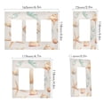 thumbnail image 2 of Yayeee Rocker Switch Wall Plate 1-Gang 4.6"x2.9" Home Decorative Outlet Cover, Gray Seashell, 2 of 6