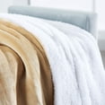 thumbnail image 4 of Manta Genteele Sherpa Super Soft 130 x 150 cm, color camel/blanco, 4 of 6