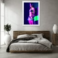 thumbnail image 3 of Stephen Chambers 23x32 White Modern Wood Framed Wall Art Titled - Neon Venus 31, 3 of 6