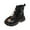 Black, variant on CAICJ98 Toddler Girl Ankle Boots Lace up Riding Boots Flat Fashion Booties Low Heel Combat Boots Toddler Girl (Little Kid/Big Kid),11