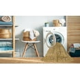 thumbnail image 2 of Ahgly Company Machine Washable Indoor Square Abstract Papaya Orange Area Rugs, 7' Square, 2 of 7