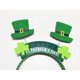 thumbnail image 1 of Diadema con lazo para festival, sombrero pequeño verde para el día de San Patricio, collar con trébol, 1 of 5