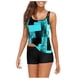 thumbnail image 1 of Conjunto de Traje de Baño Dividido de Mujeres, Tres Piezas Impreso Bikini Sexy para la Playa Y la Piscina, Traje de Baño sin Espalda con Almohadilla de Pecho, Nylon de Dos Piezas, 1 of 3