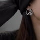 thumbnail image 5 of 1 Paire 925 Argent Aiguilles Irrgulires Ajour Boucles Doreilles Personnalit Mode Argent Boucles Doreilles Pour Femmes, 5 of 5