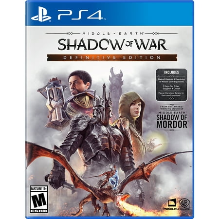 Middle Earth: Shadow Of War Definitive Edition, Warner Bros, PlayStation 4, (Best Computer War Games Ever)