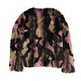 thumbnail image 2 of Bar III Chaqueta de piel sintética para mujer, marrón, pequeña, 2 of 2