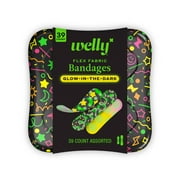 Welly Glow in the Dark Flex Fabric Bandages, 39 Count