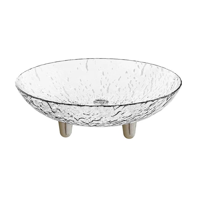 Birdeem Snack Serving Bowls, 9 Inch Plastic Fruit Bowl, Decorative Candy Dish for Living Room Coffee Table, Small Container for Nuts, Snacks, or Salads, Easy Clean Set of 1