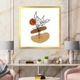 thumbnail image 3 of Designart 'Abstract Flowers Plants With Elementary Shapes II' Modern Framed Art Print, 3 of 4