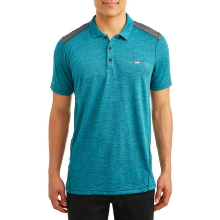 Mens Bamboo Charcoal Polo - Split Label Men's Color Block Performance Polo Shirt
