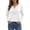White, variant on Women Long Sleeve Shirts Dressy Casual Bohemian Shirt Elegant Collar Flowy Blouse Tunic Top Tunics Trendy Clothing