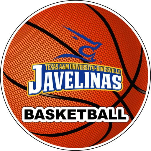 Texas A&M Kingsville Javelinas 4Inch Round Basketball Vinyl Decal